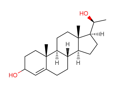 Molecular Structure of 28507-76-8 (pregn-4-ene-3,20-diol)