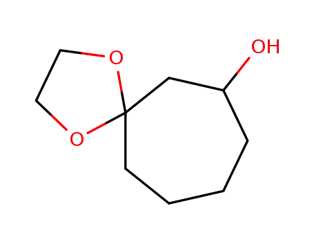 Molecular Structure of 92096-04-3 (1,4-Dioxaspiro[4.6]undecan-7-ol)