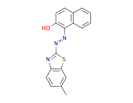 2-Naphthalenol,1-[2-(6-methyl-2-benzothiazolyl)diazenyl]-