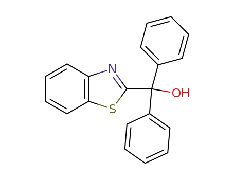Molecular Structure of 120821-94-5 (α,α-diphenyl-2-benzothiazolyl-methanol)