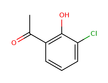 Molecular Structure of 3226-34-4 (1-(3-CHLORO-2-HYDROXYPHENYL)ETHAN-1-ONE)