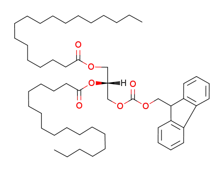 Octadecanoic acid,
(1R)-1-[[[(9H-fluoren-9-ylmethoxy)carbonyl]oxy]methyl]-1,2-ethanediyl
ester