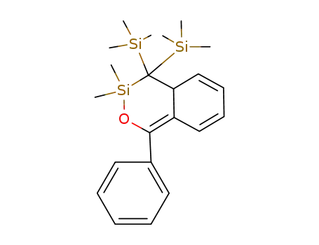 Molecular Structure of 80431-42-1 (4,4a-dihydro-3,3-dimethyl-1-phenyl-4,4-bis(trimethylsilyl)-3H-2-oxa-3-silanaphthaline)