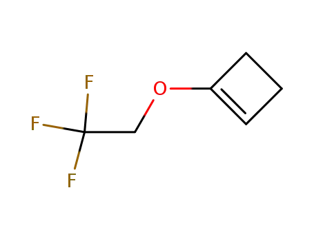 Molecular Structure of 61613-09-0 (Cyclobutene, 1-(2,2,2-trifluoroethoxy)-)
