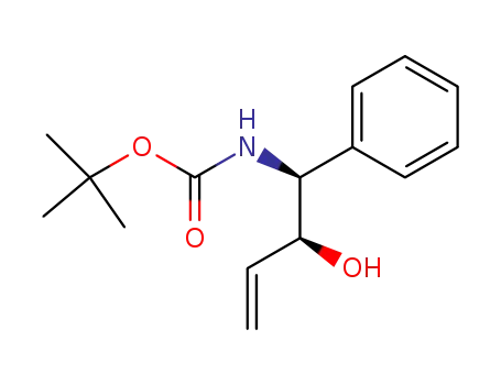(+)-1,1-dimethylethyl (N-((1S,2S)-2-hydroxy-1-phenyl-3-butenyl)amino)methanoate