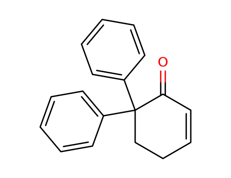 Molecular Structure of 73982-28-2 (2-Cyclohexen-1-one, 6,6-diphenyl-)