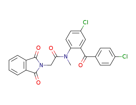 Molecular Structure of 99833-83-7 (N-<4-chloro-2-(4-chlorobenzoyl)phenyl>-N-methylphthalimidoacetate)