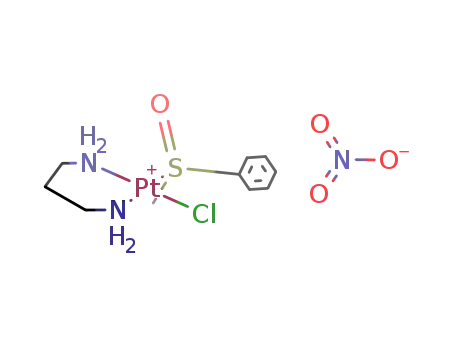 Molecular Structure of 124442-49-5 ({PtCl(MePhSO)(1,3-propanediamine)}NO<sub>3</sub>)