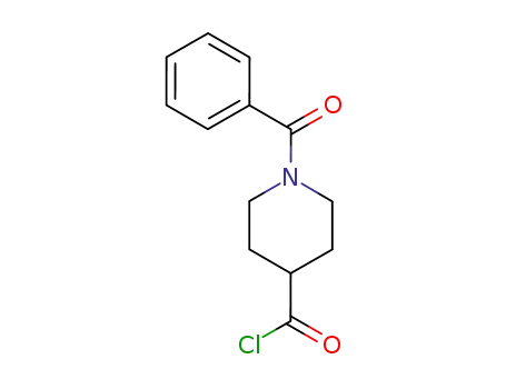 Molecular Structure of 115755-50-5 (4-Piperidinecarbonyl chloride, 1-benzoyl-)