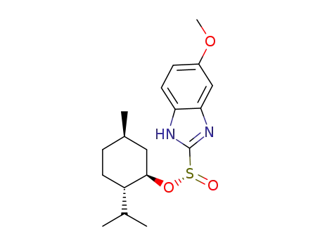 Molecular Structure of 1080503-75-8 ((-)-menthyl (S)-5-methoxy-2-benzimidazolylsulphinate)