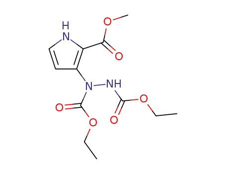3-<1,2-Bis(ethoxycarbonyl)hydrazino>-2-pyrrolcarbonsaeure-methylester