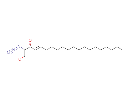 Molecular Structure of 103411-92-3 ((2S,3R,4E)-2-Azido-4-icosadecen-1,3-diol)
