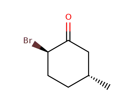 (-)-trans-(2R)-bromo-(5R)-methylcyclohexanone