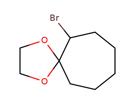 Molecular Structure of 70562-63-9 (2-BroM-cycloheptanon-ethylenketal)