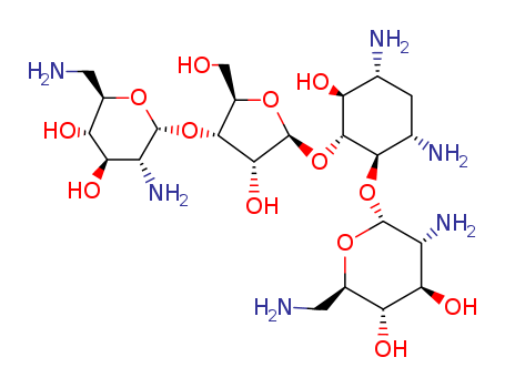 D-Streptamine,O-2,6-diamino-2,6-dideoxy-a-D-glucopyranosyl-(1&reg;3)-O-b-D-ribofuranosyl-(1&reg;5)-O-[2,6-diamino-2,6-dideoxy-a-D-glucopyranosyl-(1&reg;4)]-2-deoxy-