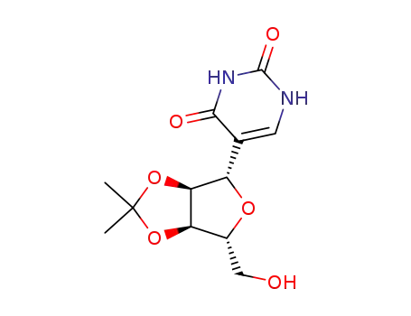 Molecular Structure of 28113-58-8 (5-(2,3-O-isopropylidene-β-D-ribofuranosyl)uracil)