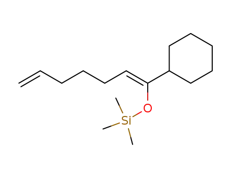 Molecular Structure of 141694-46-4 (trimethyl<<(1Z)-1-cyclohexylhepta-1,6-dienyl>oxy>silane)
