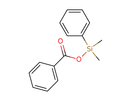 Molecular Structure of 53358-43-3 (Silanol, dimethylphenyl-, benzoate)