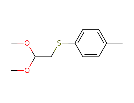 Molecular Structure of 57860-45-4 (<i>p</i>-tolylsulfanyl-acetaldehyde dimethylacetal)