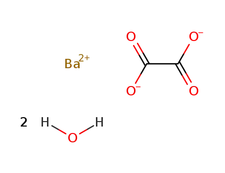 Molecular Structure of 5908-76-9 (barium oxalate dihydrate)
