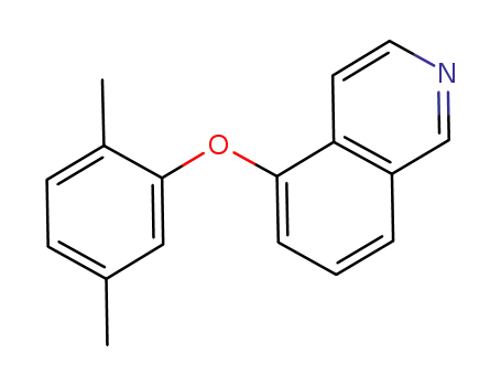 Molecular Structure of 1210329-82-0 (5-(2,5-dimethylphenoxy)isoquinoline)