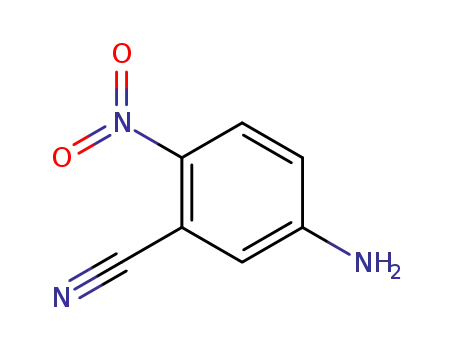 Molecular Structure of 72115-08-3 (3-Cyano-4-nitroaniline)