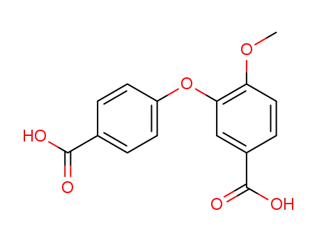 Molecular Structure of 24724-87-6 (Benzoic acid, 3-(4-carboxyphenoxy)-4-methoxy-)