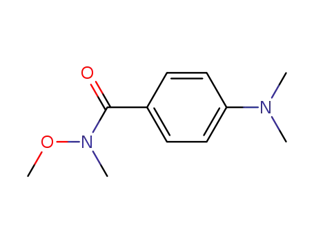 Molecular Structure of 212956-18-8 (N-Methoxy-N-Methyl-4-(diMethylaMino)benzaMide)