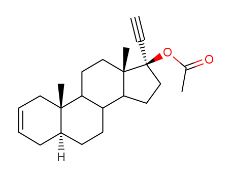 Pregn-2-en-20-yn-17-ol,acetate, (5a,17a)- (9CI)