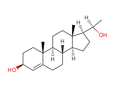 Molecular Structure of 7217-07-4 (4-pregnene-3β,20β-diol)