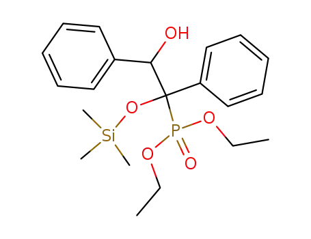 Molecular Structure of 74552-49-1 (Diethyl 2-hydroxy-1-(trimethylsiloxy)-1,2-diphenylethanephosphonate)