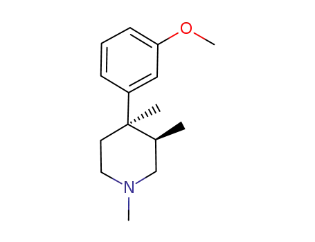 Molecular Structure of 132697-07-5 ((+)-1,3(R),4(R)-Trimethyl-4-(3-methoxyphenyl)piperidine)