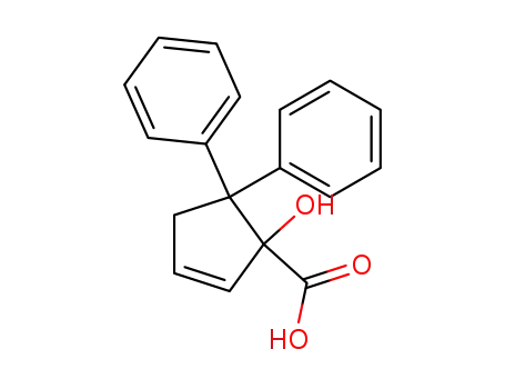 1-Hydroxy-5,5-diphenyl-cyclopent-2-enecarboxylic acid