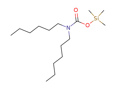 Molecular Structure of 61355-43-9 (Carbamic acid, dihexyl-, trimethylsilyl ester)
