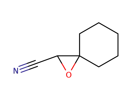 Molecular Structure of 500899-63-8 (1-Oxaspiro[2.5]octane-2-carbonitrile,  (+)-)