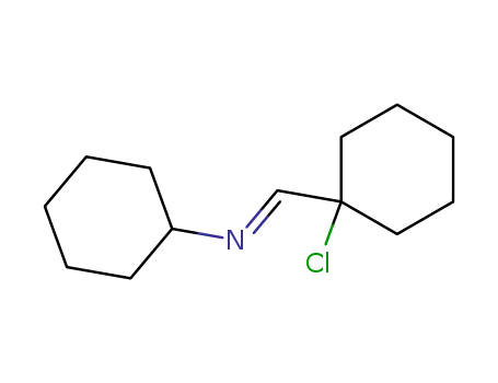 Molecular Structure of 62134-59-2 (Cyclohexanamine, N-[(1-chlorocyclohexyl)methylene]-, (E)-)