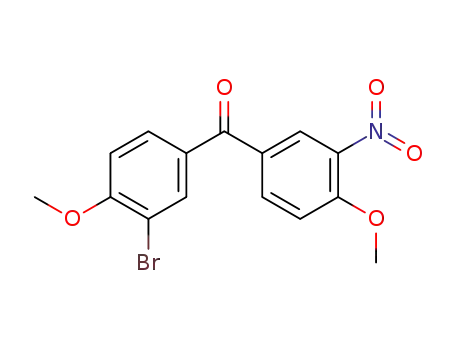 Molecular Structure of 860563-70-8 (3-bromo-4,4'-dimethoxy-3'-nitro-benzophenone)