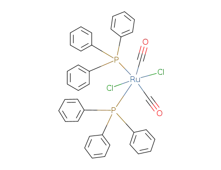 Molecular Structure of 14564-35-3 (DICHLORODICARBONYLBIS(TRIPHENYLPHOSPHINE)RUTHENIUM (II))
