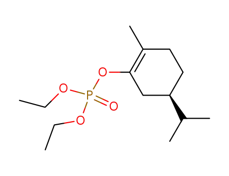 Molecular Structure of 61530-99-2 (Phosphoric acid, diethyl 2-methyl-5-(1-methylethyl)-1-cyclohexen-1-yl
ester)