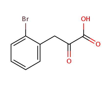 Molecular Structure of 120240-65-5 (Benzenepropanoic acid, 2-broMo-.alpha.-oxo-)