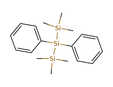 Molecular Structure of 18549-83-2 (Trisilane, 1,1,1,3,3,3-hexamethyl-2,2-diphenyl-)