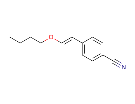 Molecular Structure of 127087-66-5 ((E)-1-Butoxy-2-(4-cyanophenyl)ethylene)