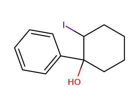 Molecular Structure of 408525-07-5 (2-iodo-1-phenyl-cyclohexanol)
