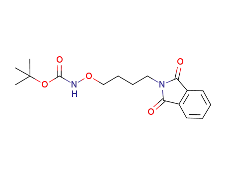 Molecular Structure of 844696-48-6 (Carbamic acid, [4-(1,3-dihydro-1,3-dioxo-2H-isoindol-2-yl)butoxy]-,
1,1-dimethylethyl ester)
