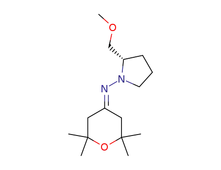 Molecular Structure of 389091-69-4 (((S)-2-Methoxymethyl-pyrrolidin-1-yl)-(2,2,6,6-tetramethyl-tetrahydro-pyran-4-ylidene)-amine)