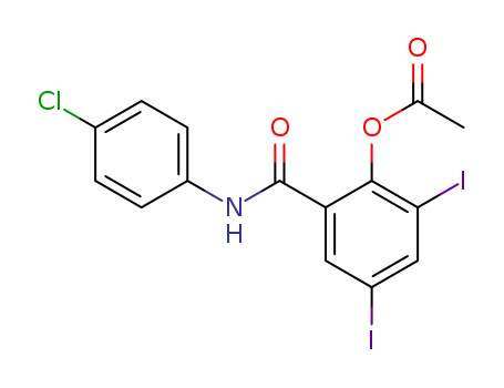Benzamide,2-(acetyloxy)-N-(4-chlorophenyl)-3,5-diiodo-