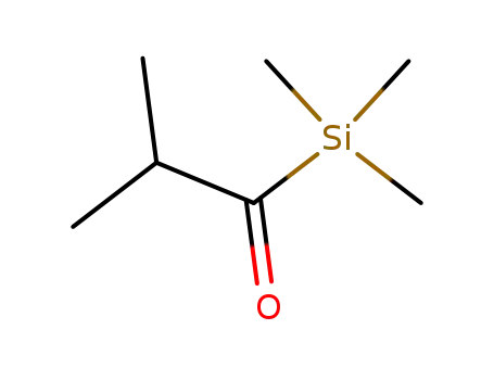 Molecular Structure of 56583-93-8 (Silane, trimethyl(2-methyl-1-oxopropyl)-)