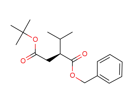 Molecular Structure of 134807-38-8 (Butanedioic acid, (1-methylethyl)-, 4-(1,1-dimethylethyl) 1-(phenylmethyl) ester, (S)-)