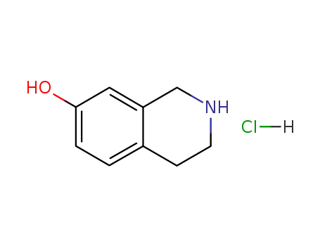 Molecular Structure of 66393-01-9 (7-Hydroxy-1,2,3,4-tetrahydroisoquinoline Hydrochloride)