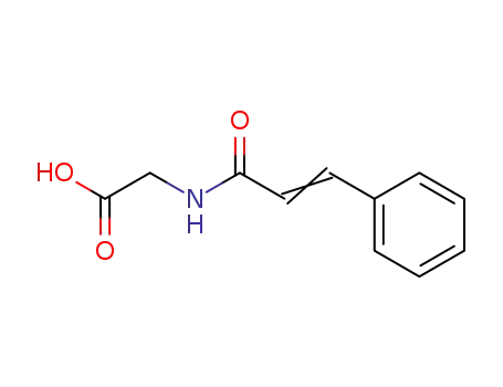 Molecular Structure of 16534-24-0 (cinnamoylglycine)